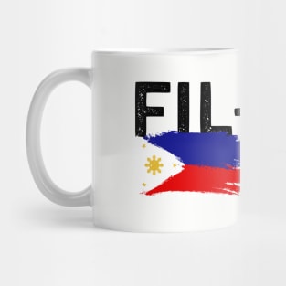 FIL-AM (Filipino American) w/Philippines Flag and American Flag Mug